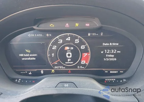 2017 Audi S3 2.0T Premium Plus z USA, uszkodzony, nr VIN WAUB1GFF6H1032125